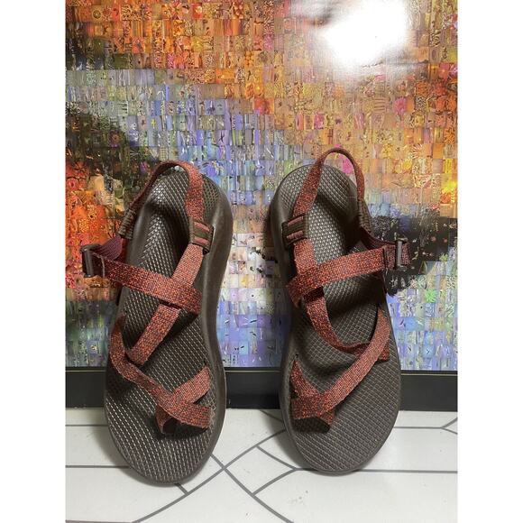 Chaco | Shoes | Chaco Sandals Red Black Mens Us Sz 2 | Poshmark display picture 3